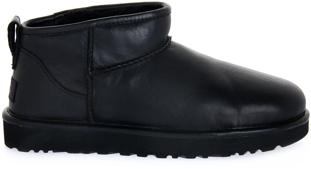 UGG Classic Ultra Mini boots in black leather