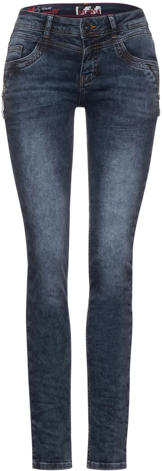 Street One Jane Casual Fit Jeans indigo blue acid wash
