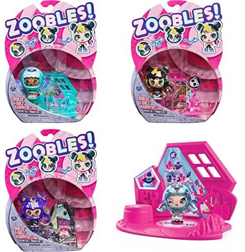 Zoobles Z-Girlz and Happitat 1-Pack