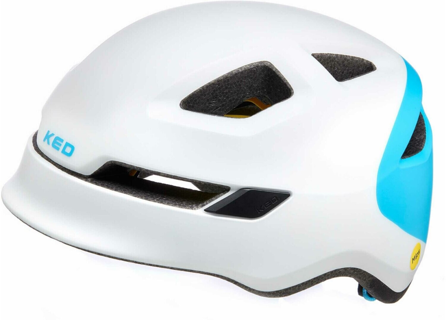 KED Kids Helmet POP white/blue