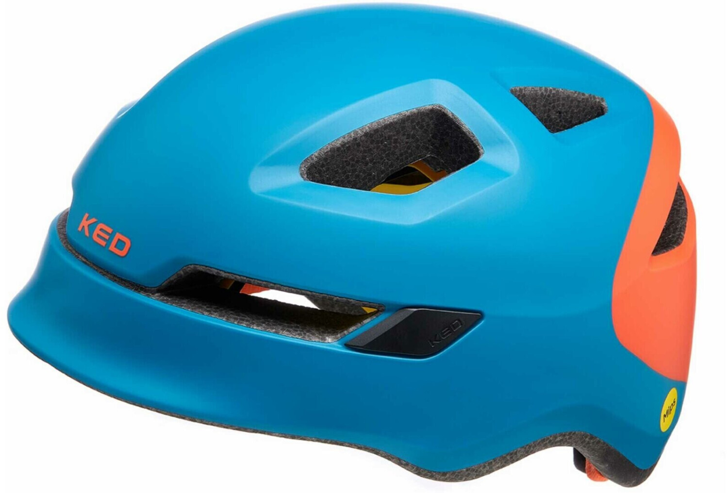 KED Kids Helmet POP petrol/orange