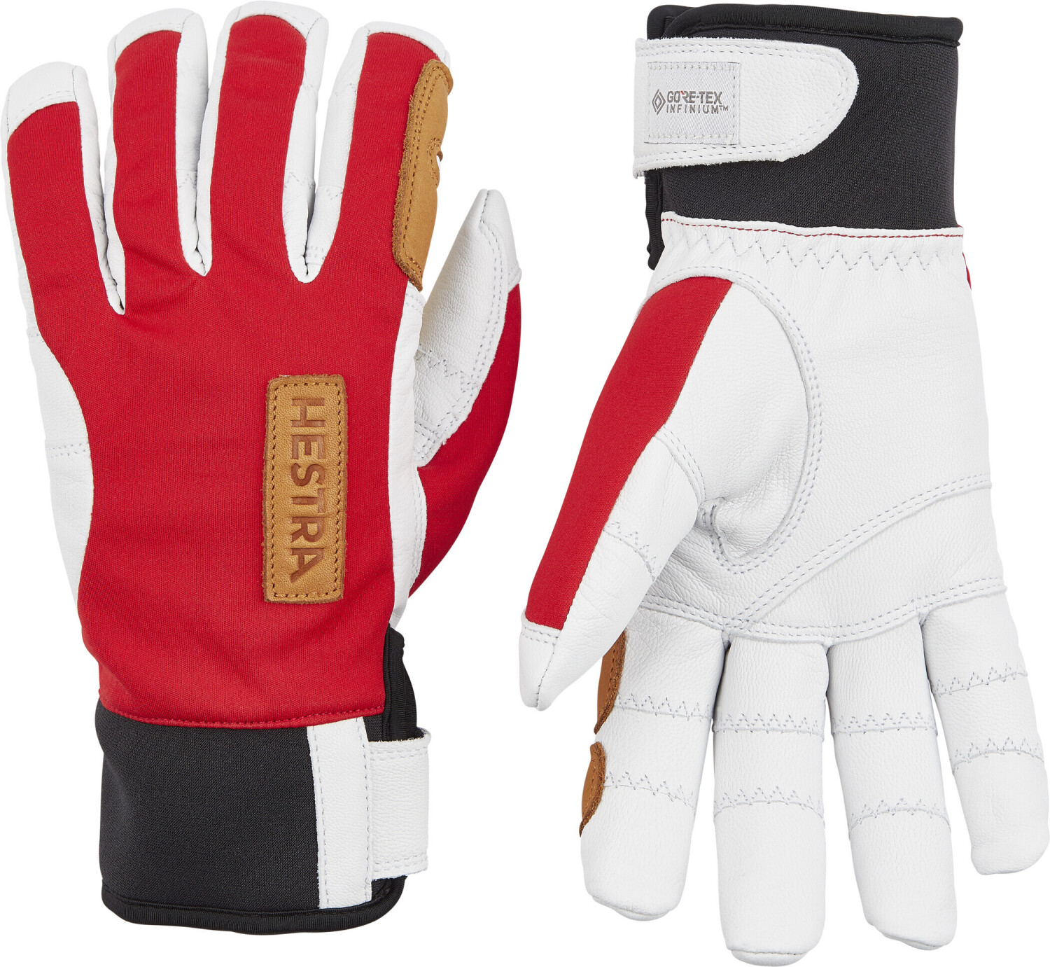 Hestra Ergo Grip Active 5-Finger Gloves red/offwhite
