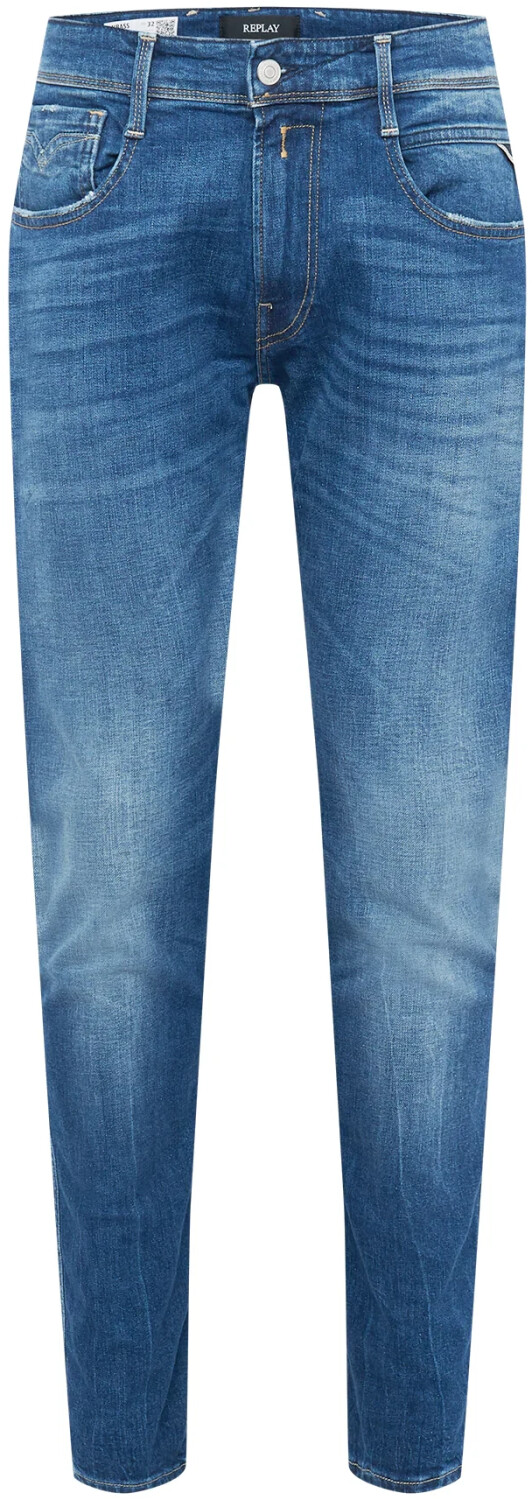Anbass £39.49 Deals Best Fit Buy Hyperflex blue Slim Replay Jeans from medium – (Today) on