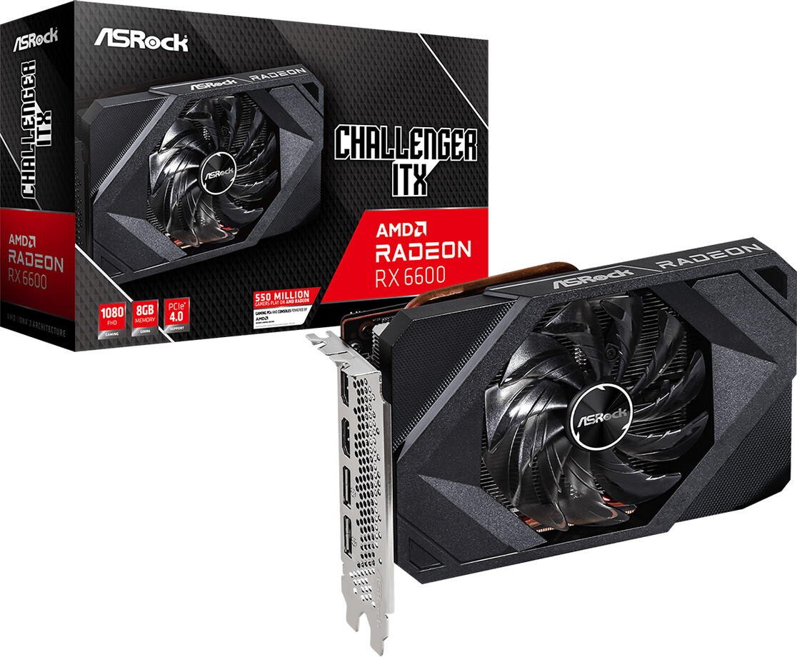 ASRock Radeon RX 6600 Challenger ITX 8G