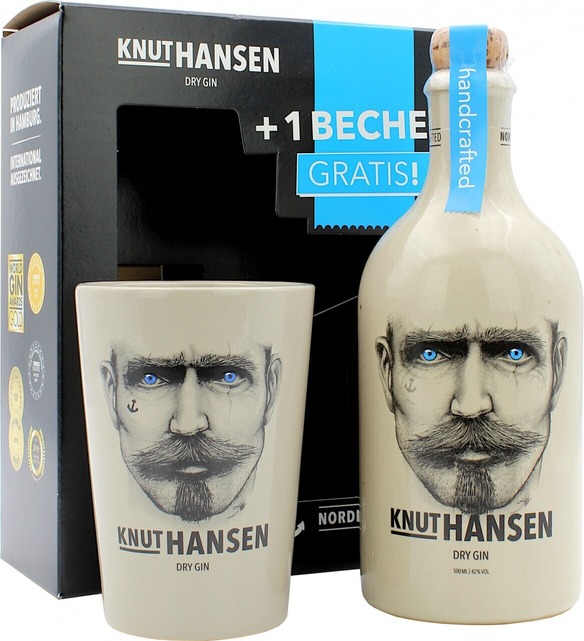 Knut Hansen Dry Gin 0,5l 42% mit Becher ab 31,90 € | Preisvergleich bei