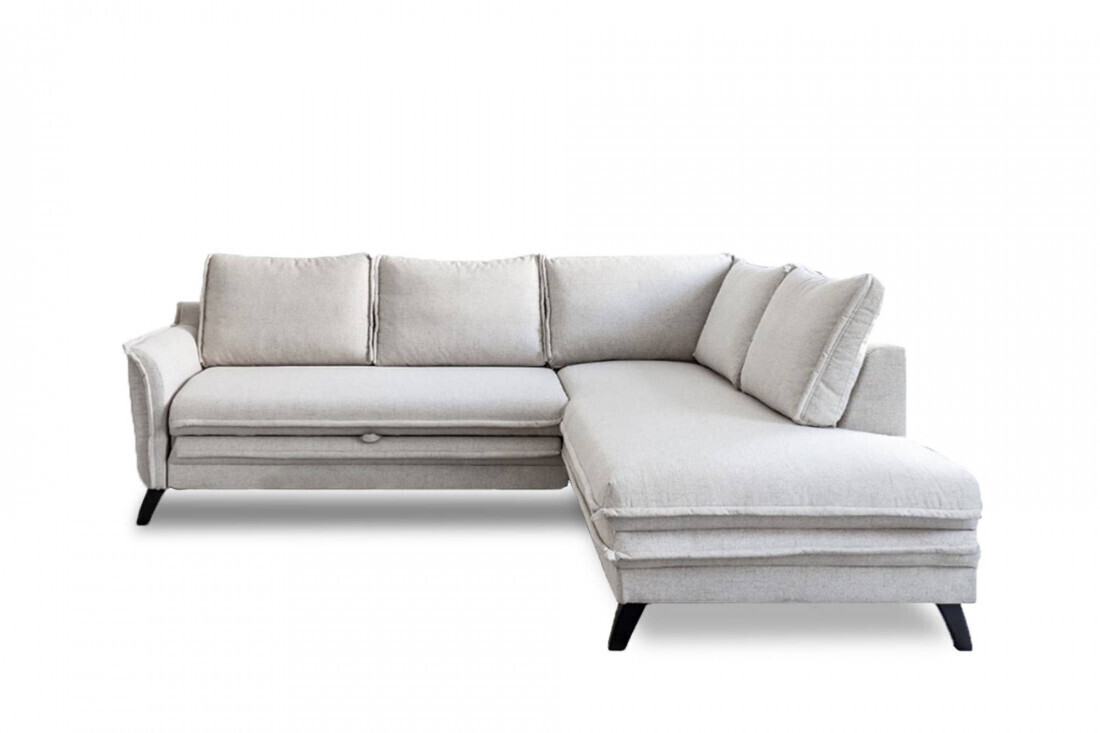 Bobochic Canapé d'angle droit L Boho beige