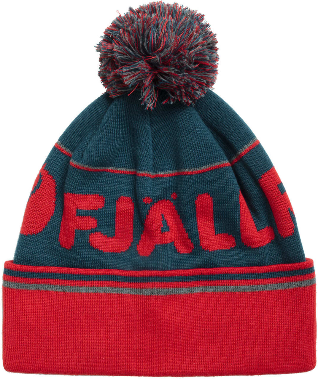 Fjällräven Pom Hat storm/true red