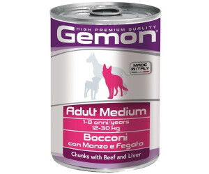 Monge Gemon Adult Medium manzo e fegato (Bocconi 415 gr) a € 0,79