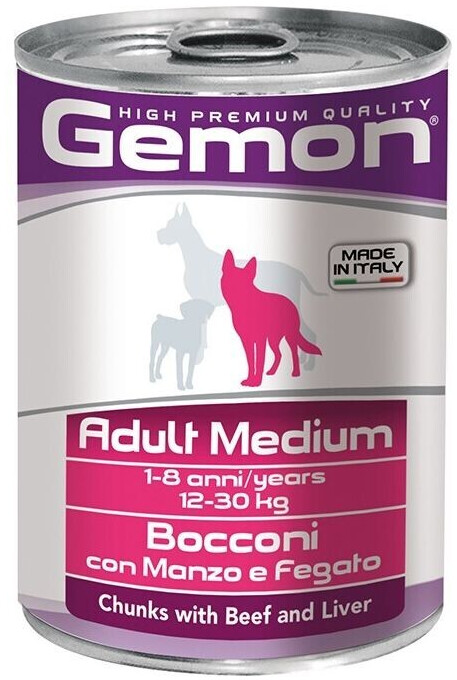Monge Gemon Adult Medium beef and liver (Chunks 415 gr)