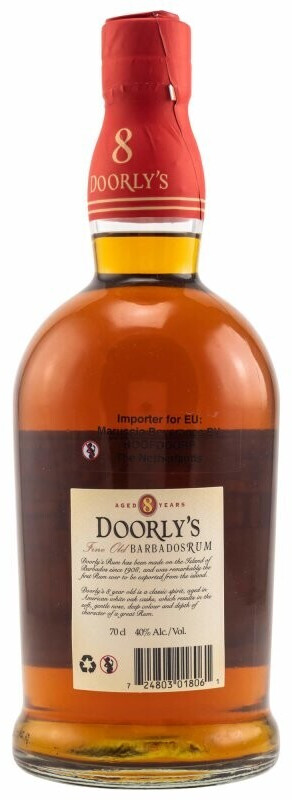 Doorly's 8 Jahre Fine Old Barbados Rum 0,7l 40% ab 28,71 € | Preisvergleich  bei