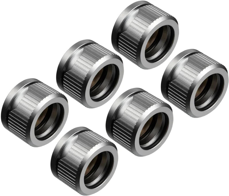 EKWB EK-Quantum Torque 6-Pack HDC 16 - Satin Titanium 6-Pack