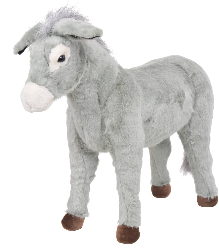vidaXL Standing Plush Toy Donkey Grey XXL