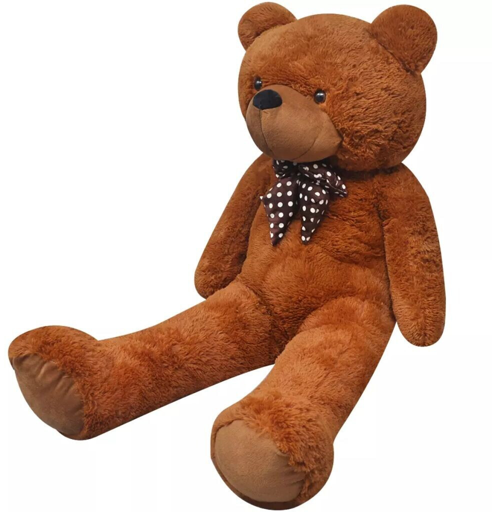 vidaXL XXL Soft Plush Teddy Bear Toy Brown 85 cm