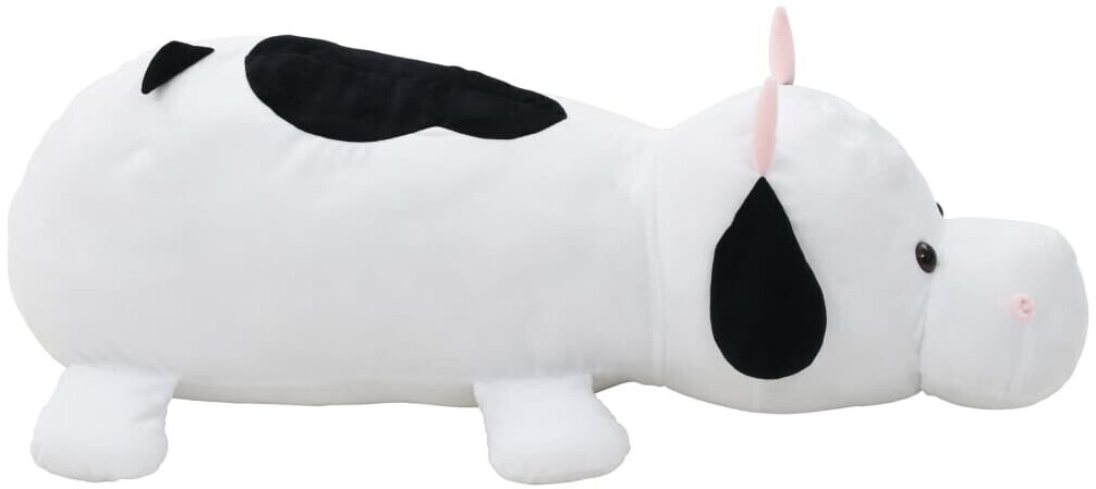 vidaXL Cow Cuddly Toy Plush White and Black