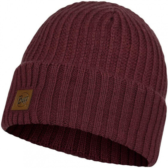 Buff Knitted Hat Rutger maroon