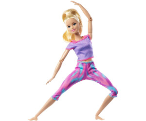 Barbie Made to Move Doll with long blonde hair au meilleur prix