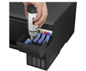 Epson Imprimante EcoTank ET-2810 avec réservoirs d'encre, Multifonction  3-en-1: Imprimante / Scanner / Copieur, A4, Jet d'encre couleur, Wifi  Direct, Faible coût par page, Kit d'encre inclus, Compact : :  Informatique