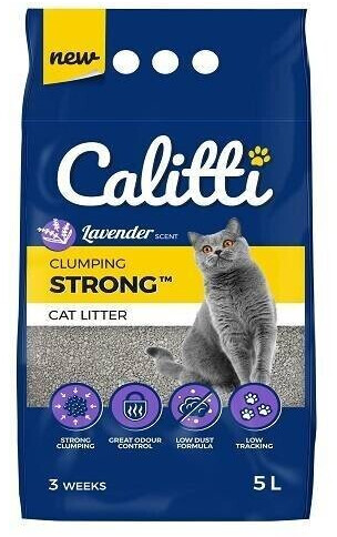 Calitti Strong Clumping Cat Litter Lavender Scent 5L