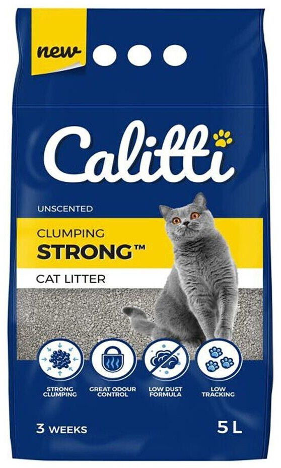 Calitti Strong unscented clumping cat litter 5L
