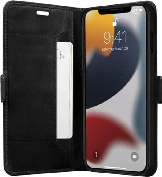 19twenty8 Copenhagen Slim Apple iPhone 13 Pro Max Bookcase Leder Schwarz, Bild 2
