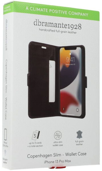19twenty8 Copenhagen Slim Apple iPhone 13 Pro Max Bookcase Leder Schwarz, Bild 10