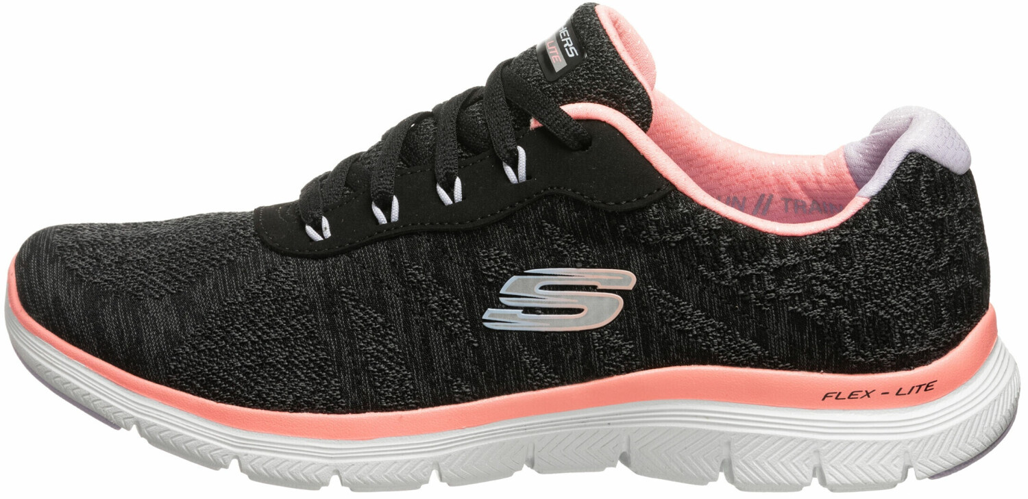 Skechers flex appeal 2.0 black best sale
