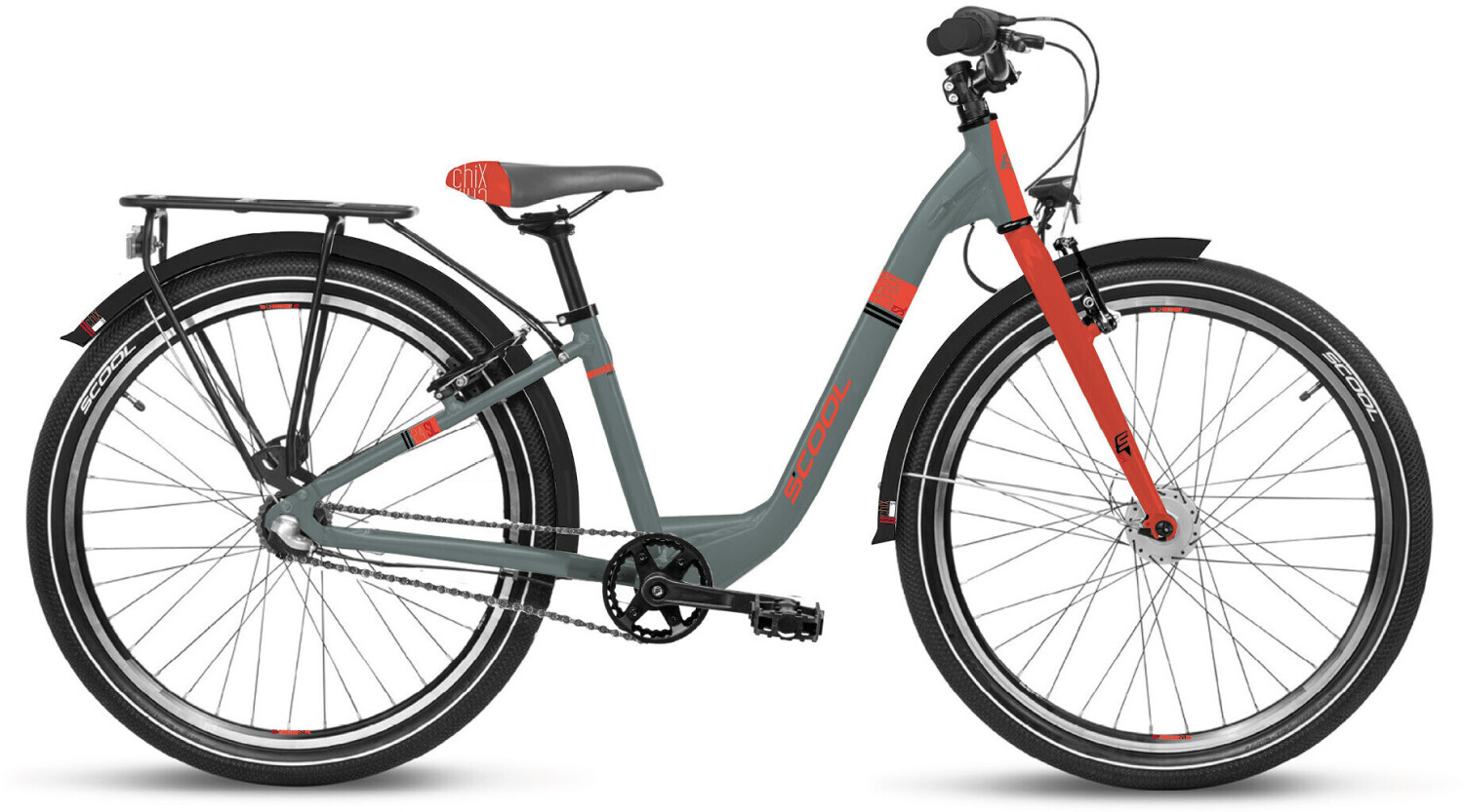 S'Cool chiX SL Alloy 24 7-S FW (2022) grey/orange