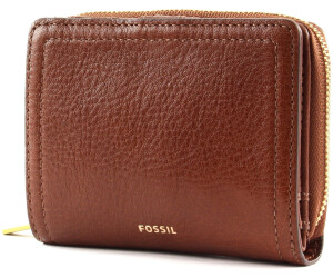 FOSSIL RFID Mini Multi Wallet Geldbörse Brown Braun Neu 
