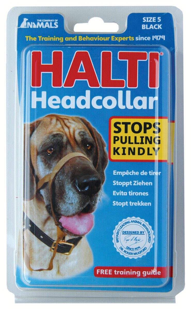 The Company of Animals Halti Headcollar Size 5 Black