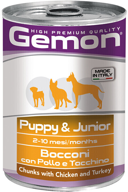 Monge Gemon Dog Puppy & Junior chicken and turkey (415 gr)