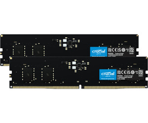 Crucial Kit 16 Go DDR5-4800 CL40 (CT2K8G48C40U5) au meilleur prix