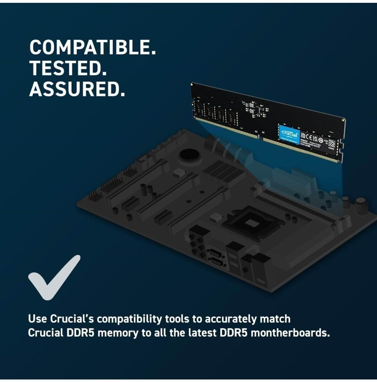 メモリー Crucial 64GB Kit (32GBx2) DDR5-4800 Crucial 64GB Kit (32GBx2) DDR5-4800 UDIMM | CT2K32G48C40U5