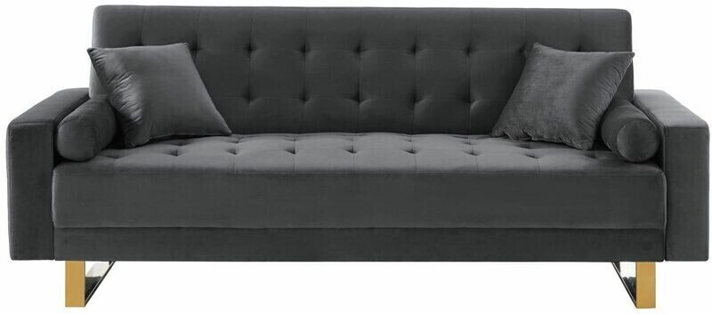 Homifab Canapé Chic gris anthracite