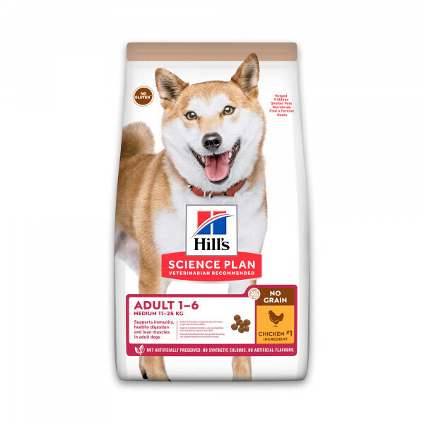 Hill's Science Plan Canine Adult Medium No Grain Chicken Dry