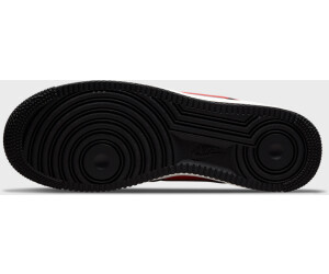 nike air force 1 black chile red