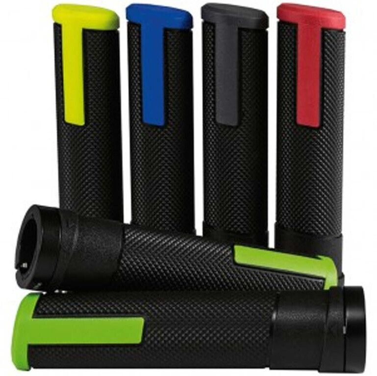 Humpert Griff Porto L 133mm/R 133mm Kraton/Alu schraubbar schwarz/neongelb