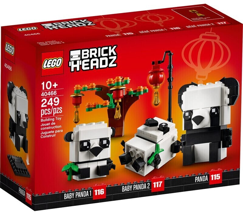 LEGO Brick Headz - Les pandas du Nouvel An chinois (40466) au meilleur prix  sur