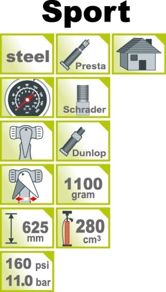 IceToolz mit Zähler A451160psi/11bar Stahl gelb/schwarz