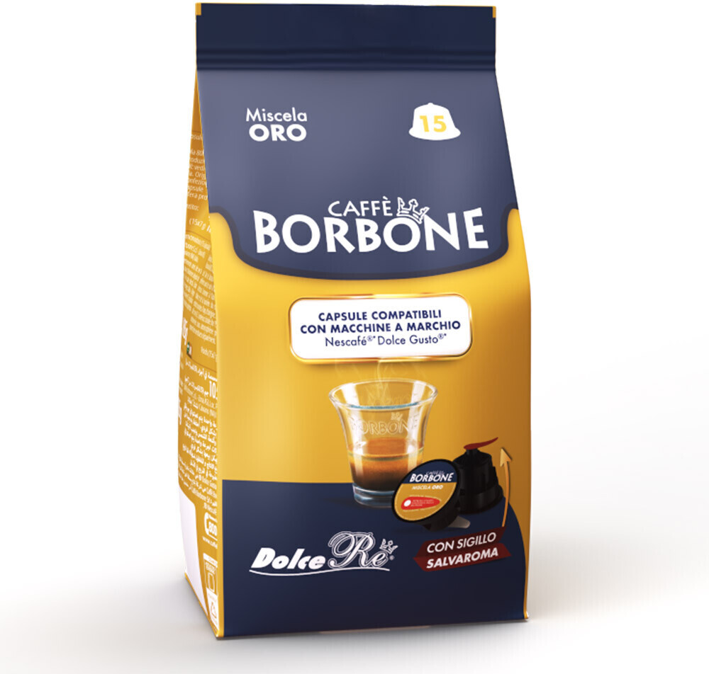 Caffè Borbone Compatibili Dolce Gusto Nescafé - Miscela Oro (90 capsule) a  € 3,79 (oggi)