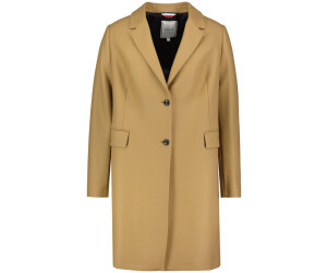 wool blend single breasted coat