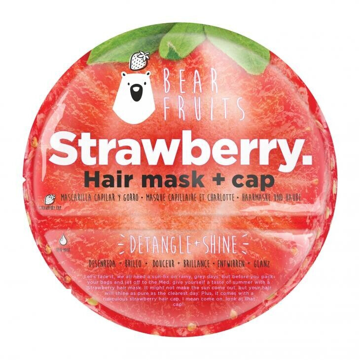 Bear Fruits Strawberry Hair mask + cap (20 ml)