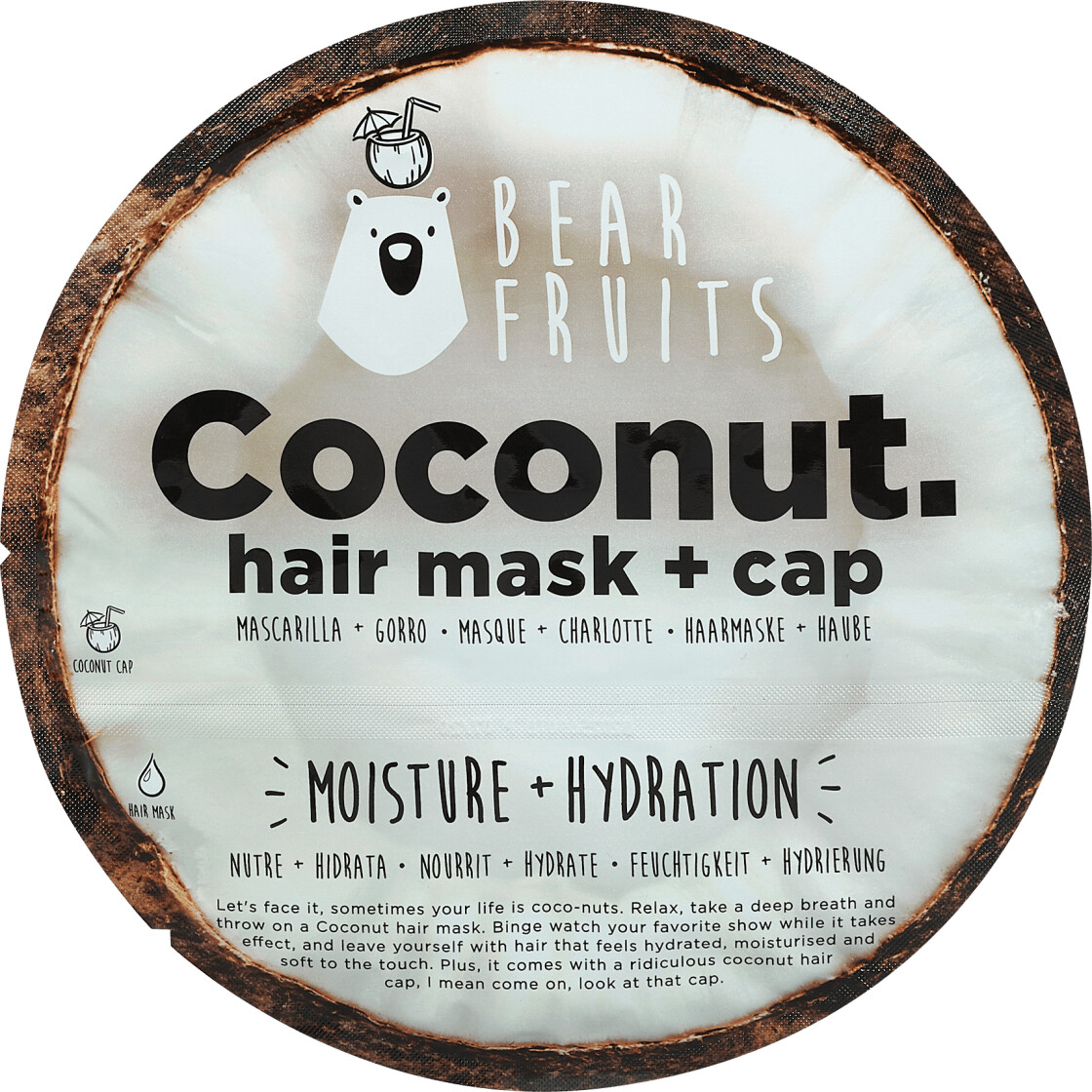 Bear Fruits Coconut Hair mask + cap (20 ml)