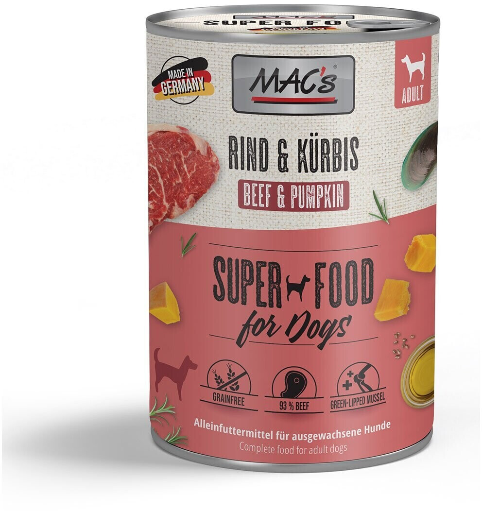 MAC's Dog Rind & Kürbis Wet Food 400g