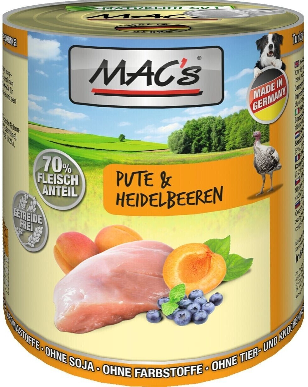 MAC's Dog Turkey & Blueberries Wet Food