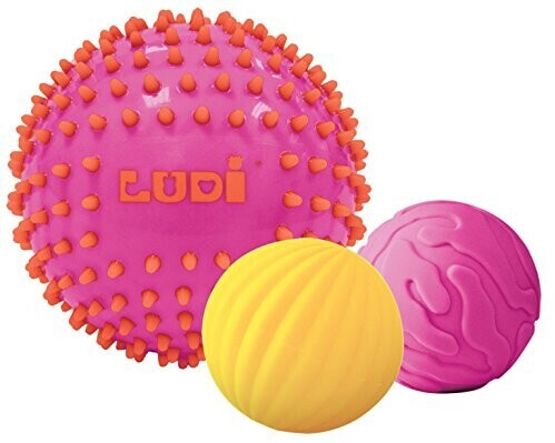 Ludi Ludi 3 balles sensorielles roses