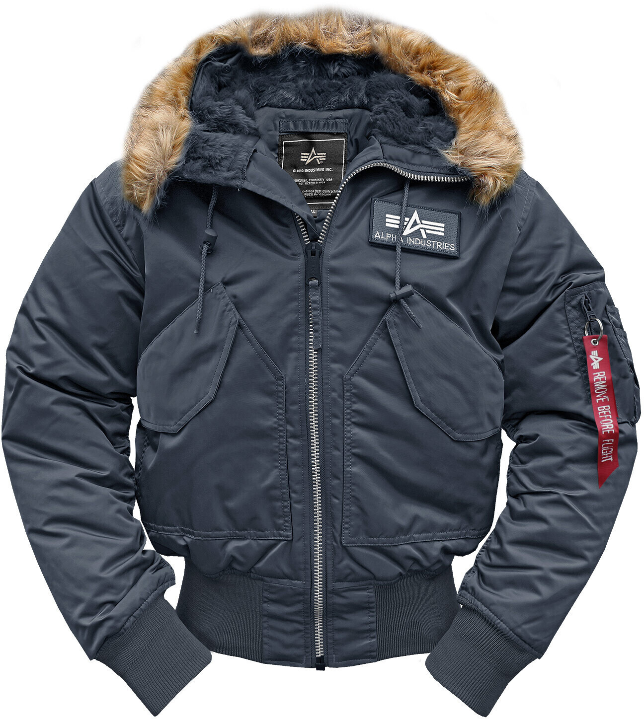 Alpha Industries 45P Hooded  (144103-07)  reb.blue