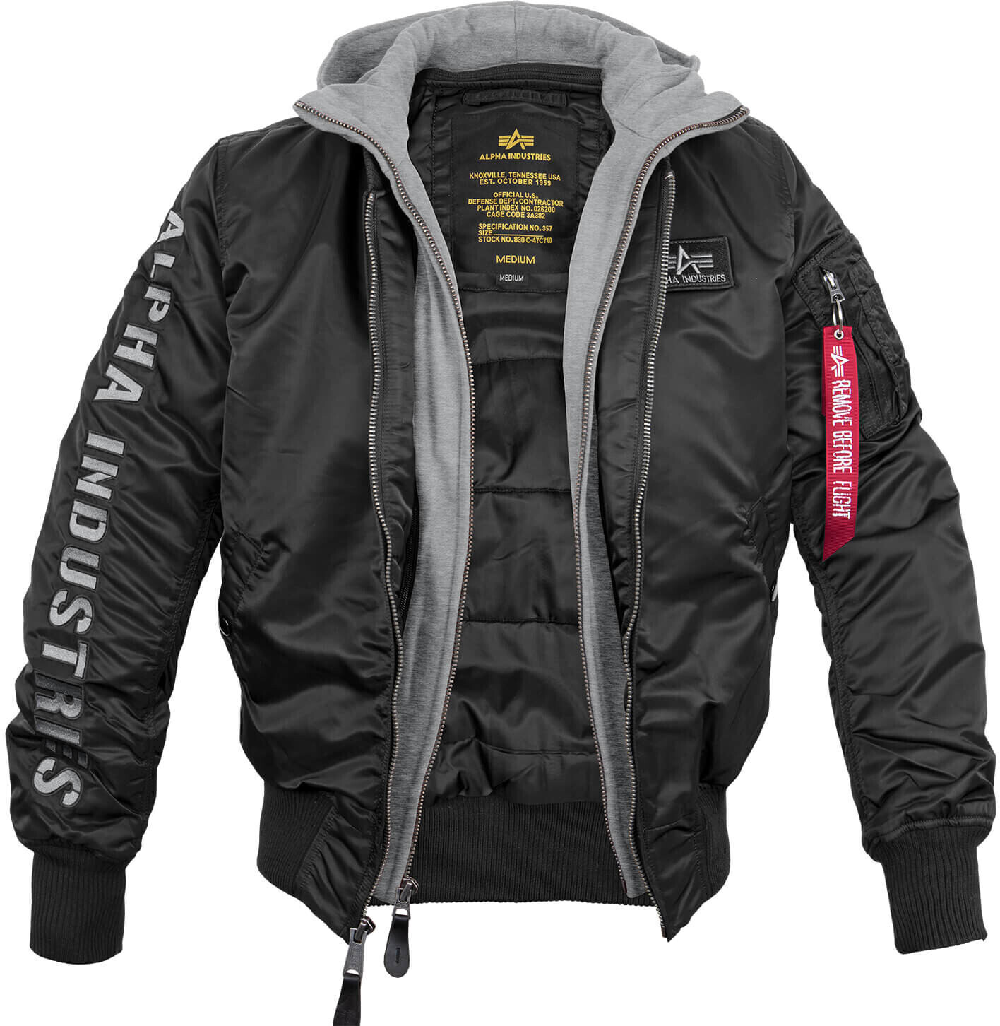 Alpha Industries MA-1 D-Tec SE (133104-198) black/grey