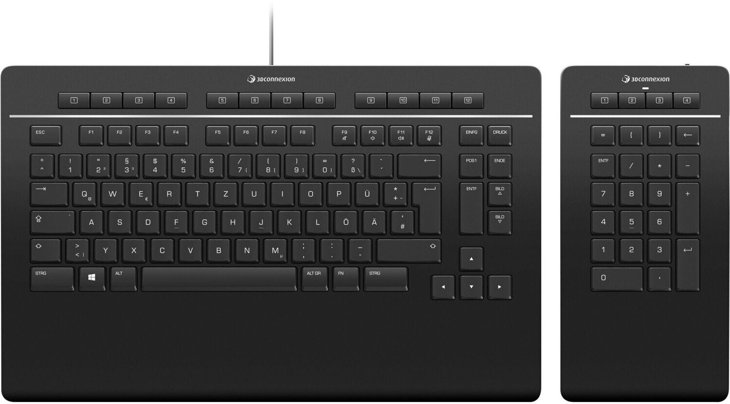 3Dconnexion Clavier Pro avec pavé numérique (DE)