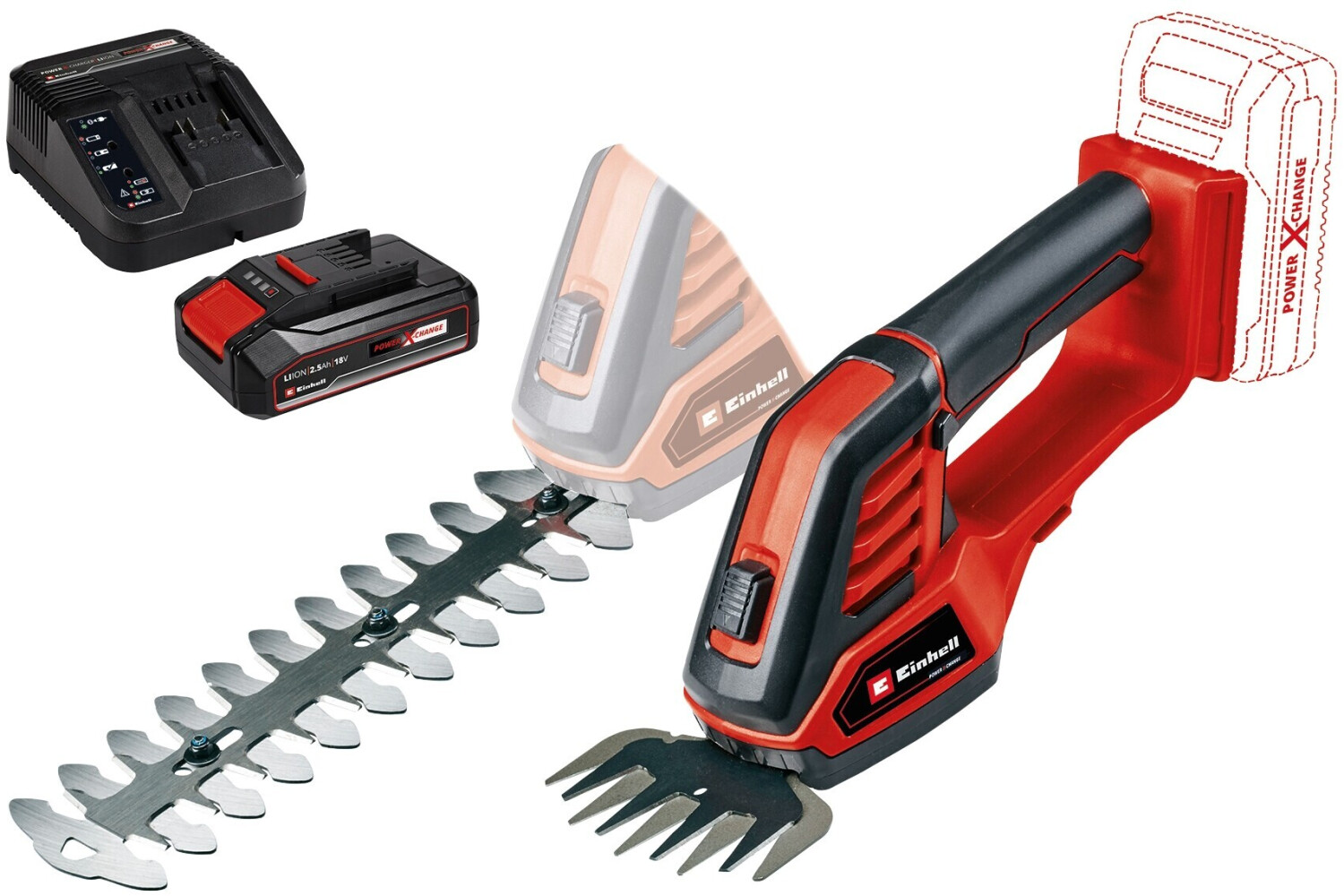 Einhell GE-CG 18/100 Li battery and charger
