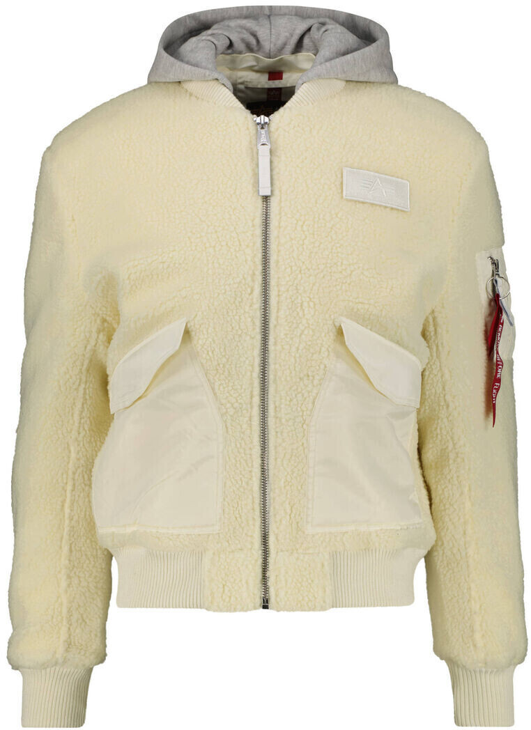 Alpha Industries CWU Zip Hoody Teddy (118120) offwhite